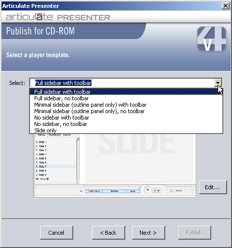 09 publishing for cd using templates